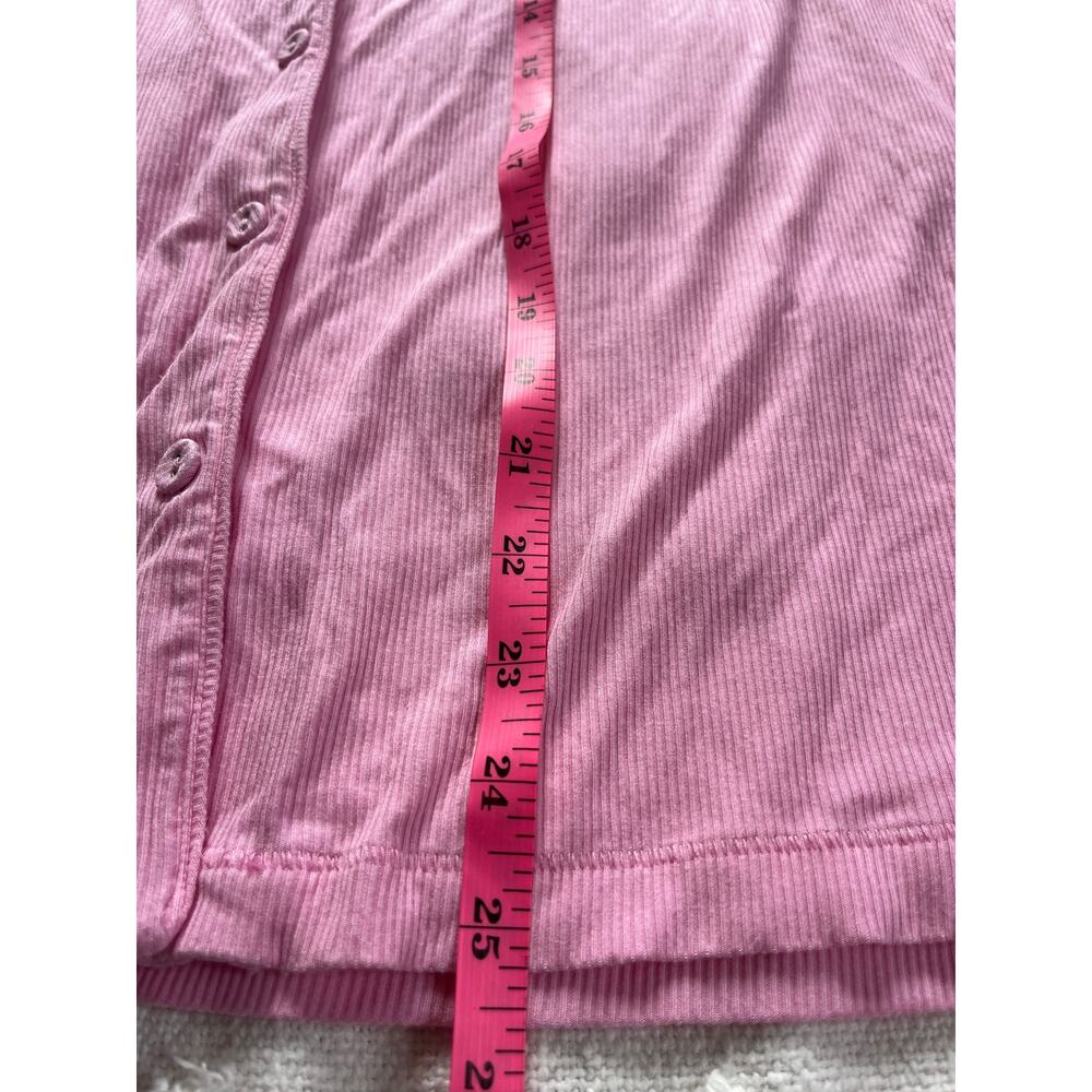 SKIMS Soft Lounge Sleep Shirt Bubblegum Pink Stretch Comfort Coquette Barbie L - Picture 6 of 7